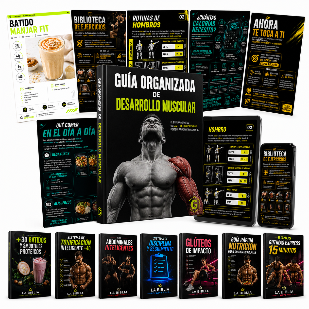 SISTEMA ORGANIZADO DE DESARROLLO MUSCULAR + 7 BONOS DE REGALO