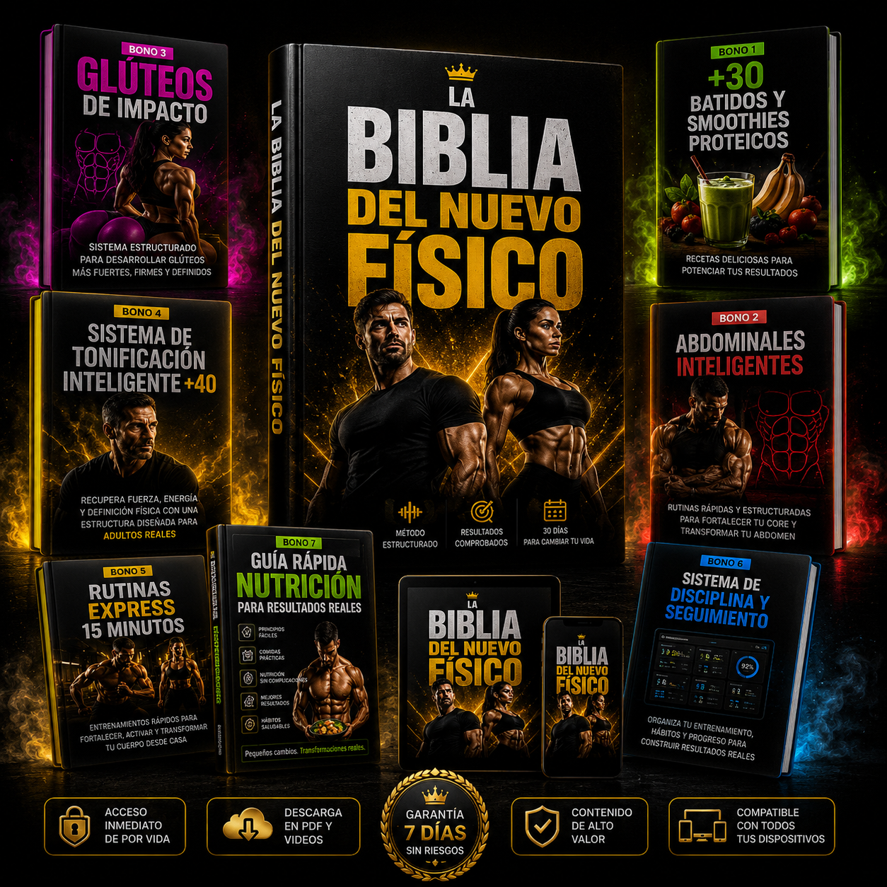 GUÍA ORGANIZADA DE DESARROLLO MUSCULAR + 7 BONOS DE REGALO